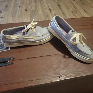 Sperry Grey Glittered Women's size 7